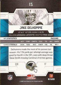 2009 Donruss Elite #15 Jake Delhomme Back