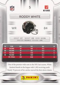 2009 Playoff Prestige #5 Roddy White Back