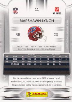 2009 Playoff Prestige #11 Marshawn Lynch Back