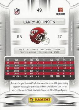 2009 Playoff Prestige #49 Larry Johnson Back