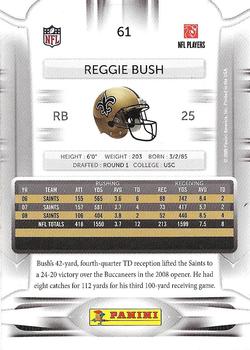 2009 Playoff Prestige #61 Reggie Bush Back