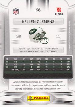 2009 Playoff Prestige #66 Kellen Clemens Back