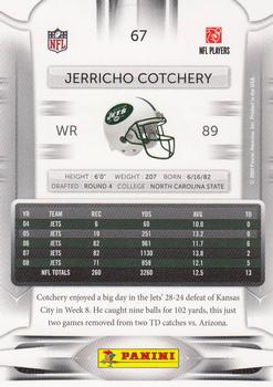 2009 Playoff Prestige #67 Jerricho Cotchery Back