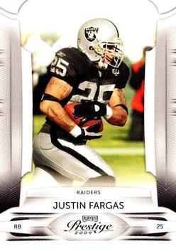 2009 Playoff Prestige #71 Justin Fargas Front