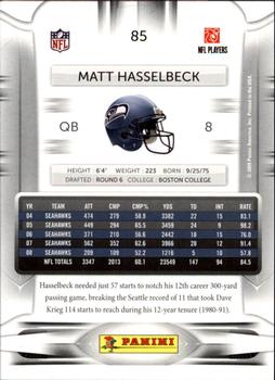 2009 Playoff Prestige #85 Matt Hasselbeck Back