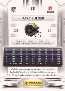 2009 Playoff Prestige #88 Marc Bulger Back