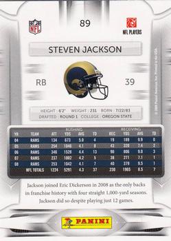 2009 Playoff Prestige #89 Steven Jackson Back