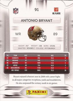 2009 Playoff Prestige #91 Antonio Bryant Back