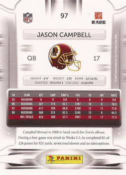 2009 Playoff Prestige #97 Jason Campbell Back