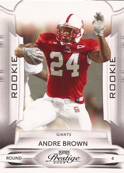 2009 Playoff Prestige #105 Andre Brown Front