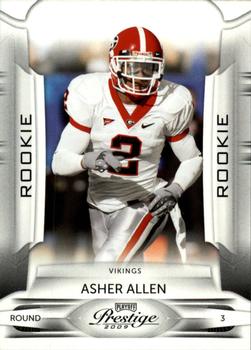 2009 Playoff Prestige #108 Asher Allen Front
