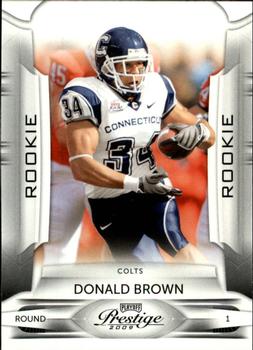 2009 Playoff Prestige #135a Donald Brown Front