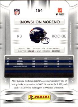 2009 Playoff Prestige #164a Knowshon Moreno Back
