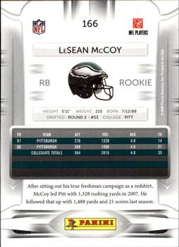 2009 Playoff Prestige #166a LeSean McCoy Back