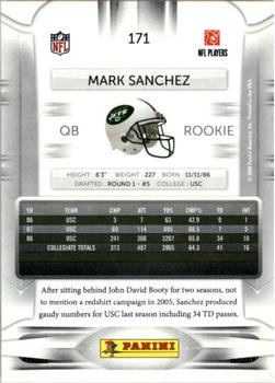 2009 Playoff Prestige #171a Mark Sanchez Back