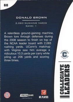 2009 Press Pass #60 Donald Brown Back