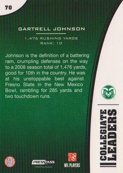 2009 Press Pass #70 Gartrell Johnson Back