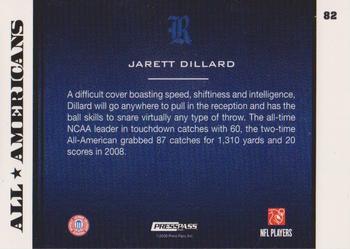 2009 Press Pass #82 Jarett Dillard Back