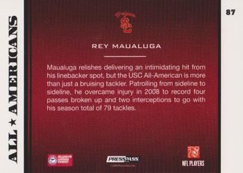 2009 Press Pass #87 Rey Maualuga Back