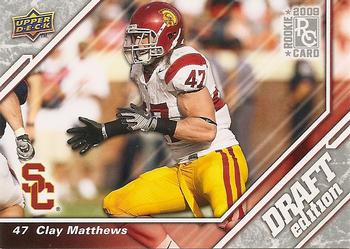 2009 Upper Deck Draft Edition #101 Clay Matthews Front