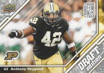 2009 Upper Deck Draft Edition #65 Anthony Heygood Front