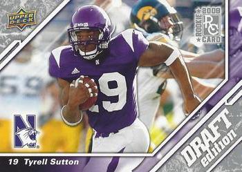 2009 Upper Deck Draft Edition #80 Tyrell Sutton Front