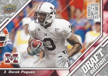 2009 Upper Deck Draft Edition #142 Derek Pegues Front