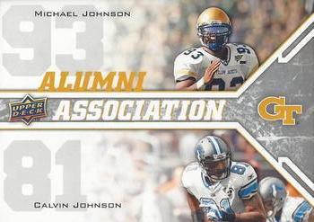 2009 Upper Deck Draft Edition #242 Calvin Johnson / Michael Johnson Front