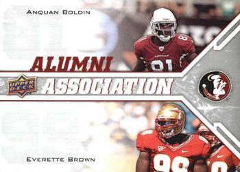 2009 Upper Deck Draft Edition #244 Everette Brown / Anquan Boldin Front