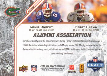 2009 Upper Deck Draft Edition #247 Percy Harvin / Louis Murphy Back