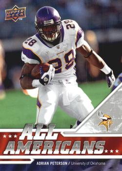 2009 Upper Deck Draft Edition #286 Adrian Peterson Front