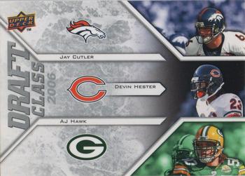 2009 Upper Deck Draft Edition #299 Devin Hester / A.J. Hawk / Jay Cutler Front