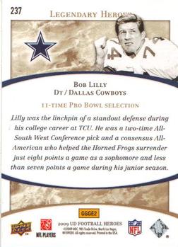 2009 Upper Deck Heroes #237 Bob Lilly Back