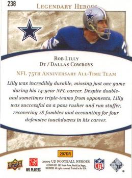 2009 Upper Deck Heroes #238 Bob Lilly Back