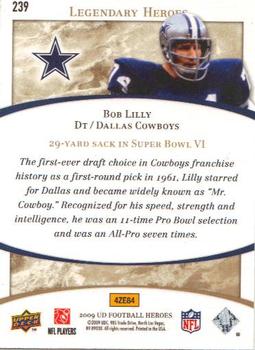 2009 Upper Deck Heroes #239 Bob Lilly Back