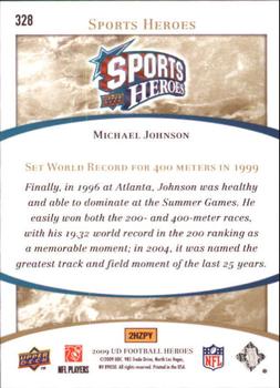 2009 Upper Deck Heroes #328 Michael Johnson Back