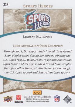 2009 Upper Deck Heroes #335 Lindsay Davenport Back