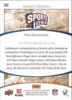 2009 Upper Deck Heroes #337 Phil Dalhausser Back