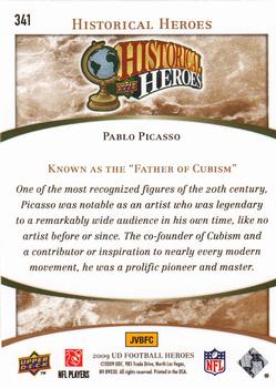 2009 Upper Deck Heroes #341 Pablo Picasso Back