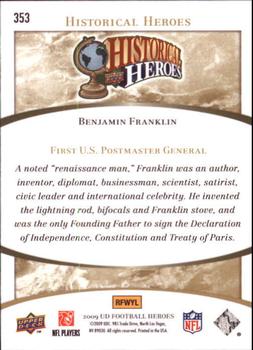 2009 Upper Deck Heroes #353 Benjamin Franklin Back