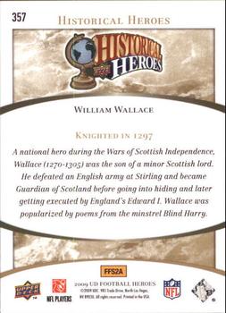 2009 Upper Deck Heroes #357 William Wallace Back