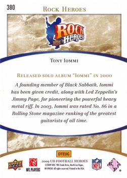 2009 Upper Deck Heroes #380 Tony Iommi Back