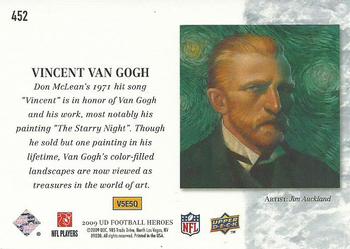 2009 Upper Deck Heroes #452 Vincent Van Gogh Back