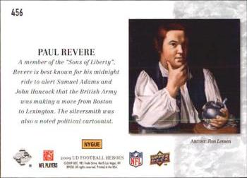 2009 Upper Deck Heroes #456 Paul Revere Back