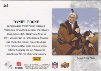 2009 Upper Deck Heroes #469 Daniel Boone Back
