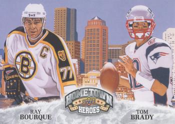 2009 Upper Deck Heroes #483 Ray Bourque / Tom Brady Front
