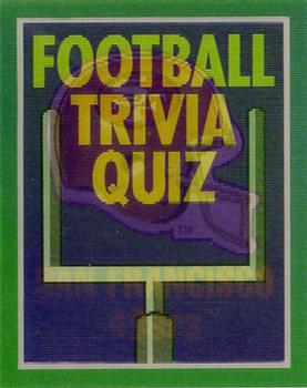 1989 Score - Magic Motion: Football Trivia Quiz #16 Football Trivia Quiz Front