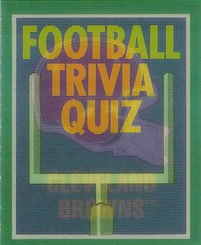 1989 Score - Magic Motion: Football Trivia Quiz #2 Football Trivia Quiz Front
