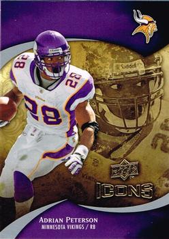 2009 Upper Deck Icons #34 Adrian Peterson Front