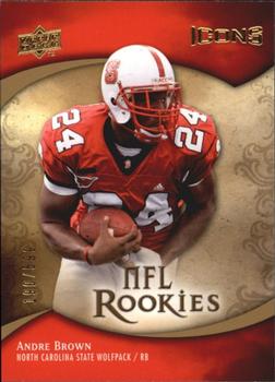 2009 Upper Deck Icons #134 Andre Brown Front